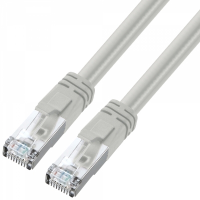 강원전자 산와서플라이 CAT.6 UTP PoE 랜 케이블 5m (그레이) KB-T6POE-05