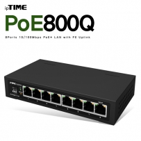 ipTIME(아이피타임) POE800Q 8포트 PoE 스위칭 허브