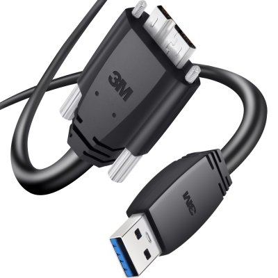 3M USB3 Vision 1억회 내굴곡성 High-Flex AM-MicroB 케이블 2m 1U30G-MB2-SA1-200