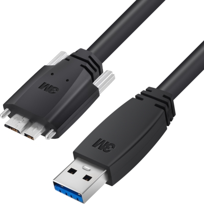 3M USB3 Vision 1천만회 내굴곡성 Medium-Flex AM-MicroB 케이블 2m 1U30S-MB2-SA1-200