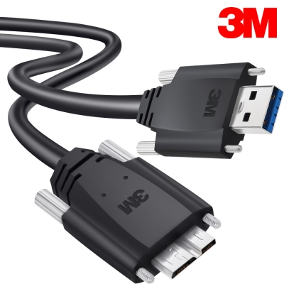 3M USB3 Vision 1천만회 내굴곡성 Medium-Flex AM-MicroB 케이블 5m 1U30S-MB2-SA2-500