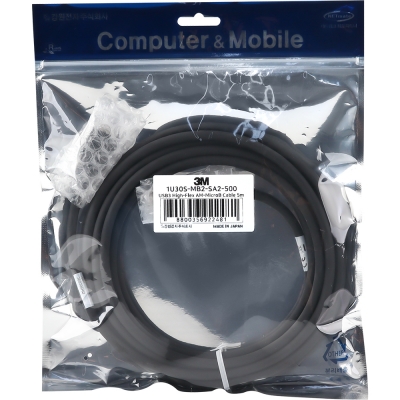 3M USB3 Vision 1천만회 내굴곡성 Medium-Flex AM-MicroB 케이블 5m 1U30S-MB2-SA2-500