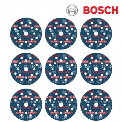 보쉬 EXPERT O780 125mm 포일 샌딩 디스크 세트(9종) 2608902407