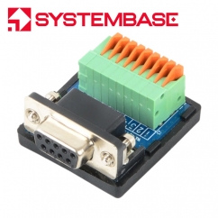 시스템베이스 DB9F / 9핀 터미널 블록 서지젠더 CS-99F-S