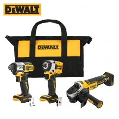 디월트 20V MAX DCF845 임팩트 드라이버 + DCF922 임팩트 렌치 + DCG4051 그라인더 콤보 세트(베어툴) DCK345N-KR