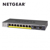 넷기어 8포트 기가비트 스위칭 허브, 55W PoE+ / 1G SFP 2포트 GS110TP