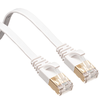 강원전자 산와서플라이 CAT.7 STP FLAT 랜 케이블 2m (화이트) KB-FLU7-02W