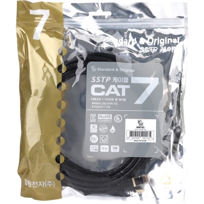 강원전자 KW CAT.7 SSTP 랜 케이블 5m KW705