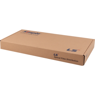 LS전선 12포트 1U 랙 타입 광분배함, 멀티모드 LC 12코어 LS-FDF-LC-MM-C-012-DP