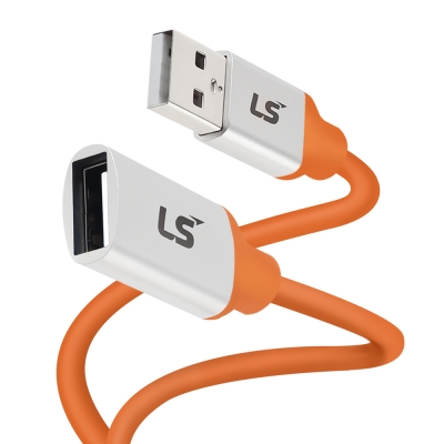 LS전선 USB2.0 슈퍼라이프사이클 High-Flex 연장 AM-AF 케이블 2m LS-UBAF-20H-020