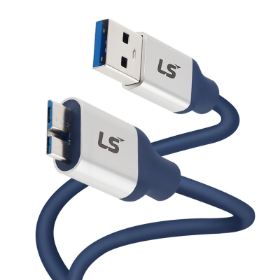 LS전선 USB3.0 슈퍼라이프사이클 High-Flex AM-MicroB 케이블 2m LS-UBBM-30H-020