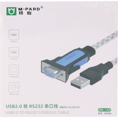 강원전자 엠파드 USB2.0 to RS232 시리얼 컨버터 1.8m MP-MD095