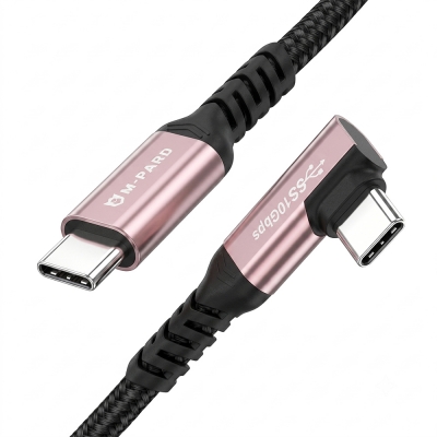 강원전자 엠파드 USB3.2 Gen2 C타입 100W 고속충전 꺾임 케이블 1.5m MP-MH099
