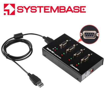 시스템베이스 USB2.0 to 4포트 RS422/485 컨버터 Multi-4/USB COMBO (DB9F)