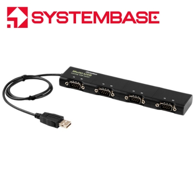 시스템베이스 USB2.0 to 4포트 RS422/485 컨버터 Multi-4/USB COMBO (DB9M)