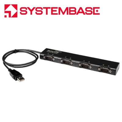 시스템베이스 USB2.0 to 4포트 RS232 컨버터 Multi-4/USB RS232 (DB9M)
