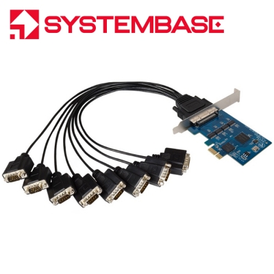 시스템베이스 PCI Express 8포트 RS232 시리얼카드 Multi-8C/LPCIe RS232