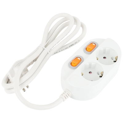 강원전자 넷메이트 SAFE 멀티탭 2구 개별 접지 3m NM-230SFS