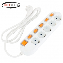 강원전자 넷메이트 SAFE 멀티탭 5구 개별 접지 3m NM-530SFS