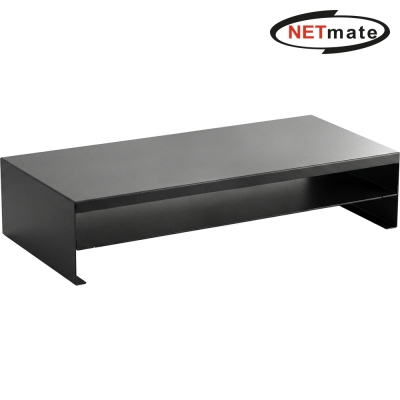 강원전자 넷메이트 다용도 2단 메탈 받침대, 560x260x125mm 블랙 NM-AM560BF