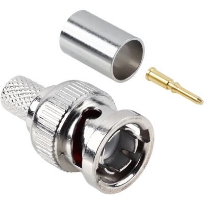 강원전자 넷메이트 75ohm BNC 5C 압착 커넥터, 낱개 NM-BNC71N