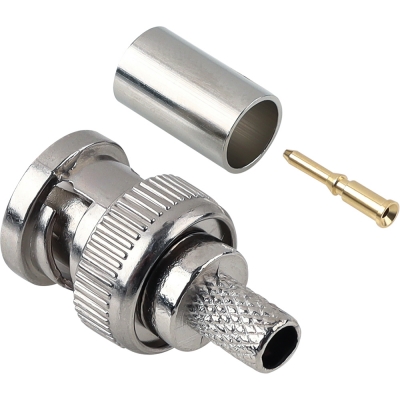 강원전자 넷메이트 75ohm BNC 4C 압착 커넥터, 낱개 NM-BNC73N