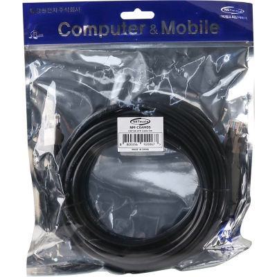 강원전자 넷메이트 CAT.6A UTP Metal 랜 케이블 5m NM-C6AM05