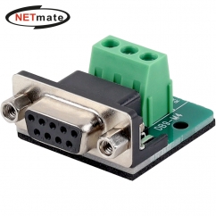 강원전자 넷메이트 DB9F / 3핀 터미널 블록 젠더 NM-DB9F10