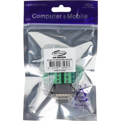 강원전자 넷메이트 DB9M / 9핀 터미널 블록 젠더 NM-DB9M06