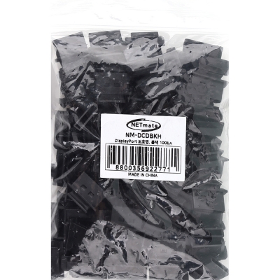 강원전자 넷메이트 DisplayPort 포트 보호 먼지 마개, 블랙 100개 NM-DCDBKH
