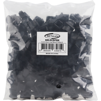 강원전자 넷메이트 RJ-45 랜포트 보호 먼지 마개 (블랙/100개) NM-DCRPBK