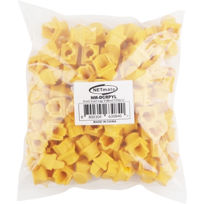 강원전자 넷메이트 RJ-45 랜포트 보호 먼지 마개 (옐로우/100개) NM-DCRPYL