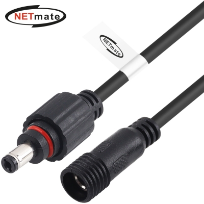 강원전자 넷메이트 방수형 고용량 DC 전원 연장 케이블 1.5m (5.5x2.1mm) NM-DP2115WP