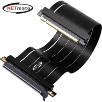 강원전자 넷메이트 PCI-E 5.0 라이저 케이블 300mm (블랙/180도) [EZDIY-FAB] NM-DPC2476