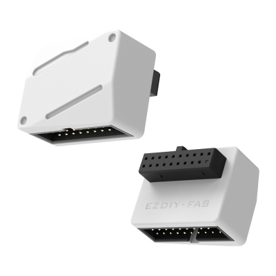 강원전자 넷메이트 USB3.0 20핀 헤더 변환 어댑터, 화이트 STD [EZDIY-FAB] NM-DPC2662