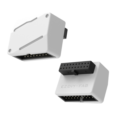 강원전자 넷메이트 USB3.0 20핀 헤더 변환 어댑터, 화이트 RVS [EZDIY-FAB] NM-DPC2663