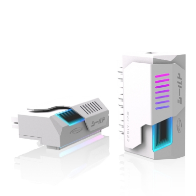 강원전자 넷메이트 메인보드 ATX 24핀 ARGB 어댑터 (화이트/90도) [EZDIY-FAB] NM-DPI2313