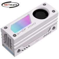 강원전자 넷메이트 ARGB M.2 SSD 알루미늄 방열판 (화이트) [EZDIY-FAB] NM-DPI2363
