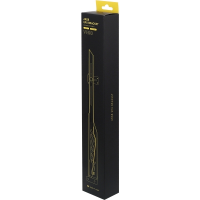 강원전자 넷메이트 ARGB 알루미늄 그래픽카드 지지대, 화이트 [EZDIY-FAB] NM-DPI2641