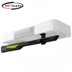 강원전자 넷메이트 ARGB 알루미늄 그래픽카드 지지대, 블랙 [EZDIY-FAB] NM-DPI264