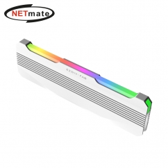 강원전자 넷메이트 ARGB 알루미늄 메모리 방열판, 화이트 단품 [EZDIY-FAB] NM-DPI2681
