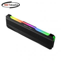 강원전자 넷메이트 ARGB 알루미늄 메모리 방열판, 블랙 단품 [EZDIY-FAB] NM-DPI268