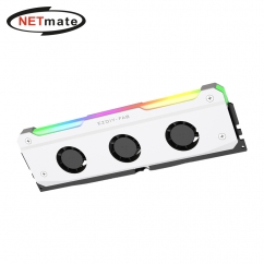 강원전자 넷메이트 ARGB PWM 터보 쿨링 메모리 쿨러, 화이트 단품 [EZDIY-FAB] NM-DPI2691