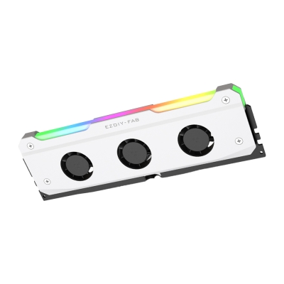 강원전자 넷메이트 ARGB PWM 터보 쿨링 메모리 쿨러, 화이트 단품 [EZDIY-FAB] NM-DPI2691