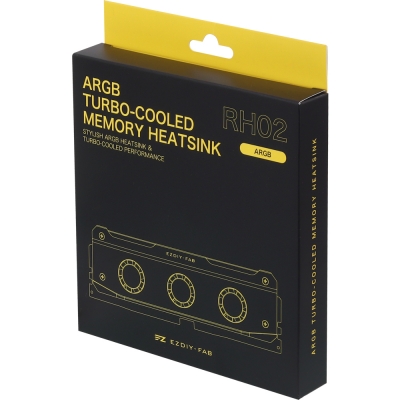 강원전자 넷메이트 ARGB PWM 터보 쿨링 메모리 쿨러, 화이트 2개 세트 [EZDIY-FAB] NM-DPI2693