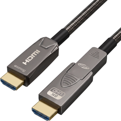 강원전자 넷메이트 아머드 HDMI2.1 AOC 배관용 케이블 50m NM-HAA50TD