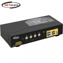 강원전자 넷메이트 듀얼 4K 60Hz HDMI KVM 4:1 스위치(USB) NM-HK4604D