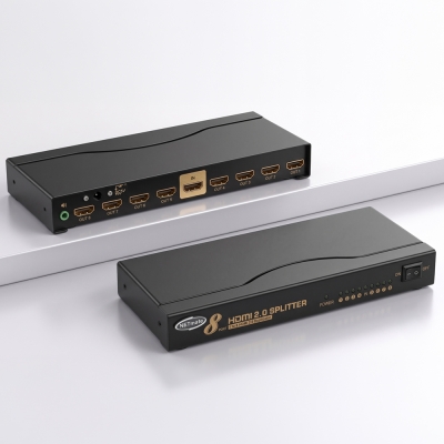 강원전자 넷메이트 4K 60Hz HDMI 1:8 분배기 NM-HMS28