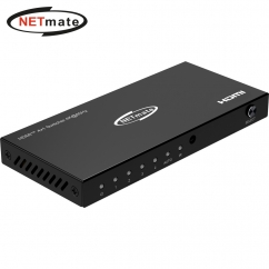 강원전자 넷메이트 4K 60Hz HDMI 4:1 선택기, 리모컨 NM-HRP4604