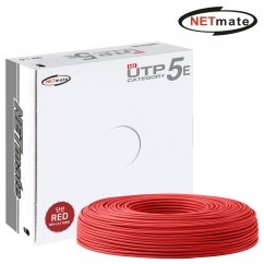 강원전자 넷메이트 CAT.5E UTP 케이블 100m, 단선 레드 NM-L5110RD
